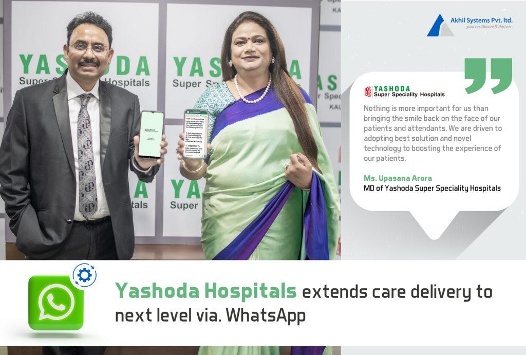 Yashoda Hospitals extends care delivery via. WhatsApp